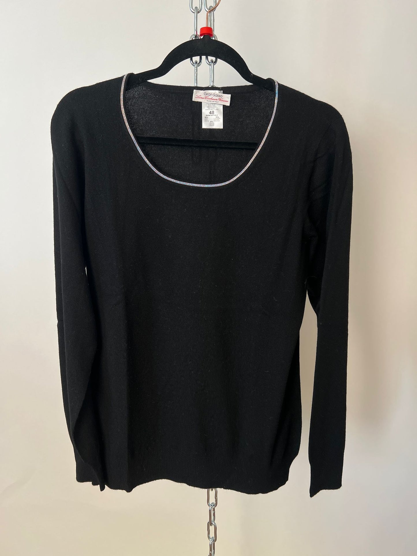 Pulli mit Glitzerkragen