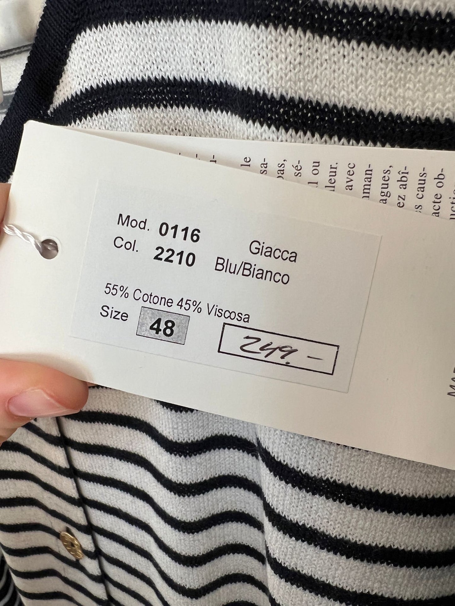 Cardigan gestreift