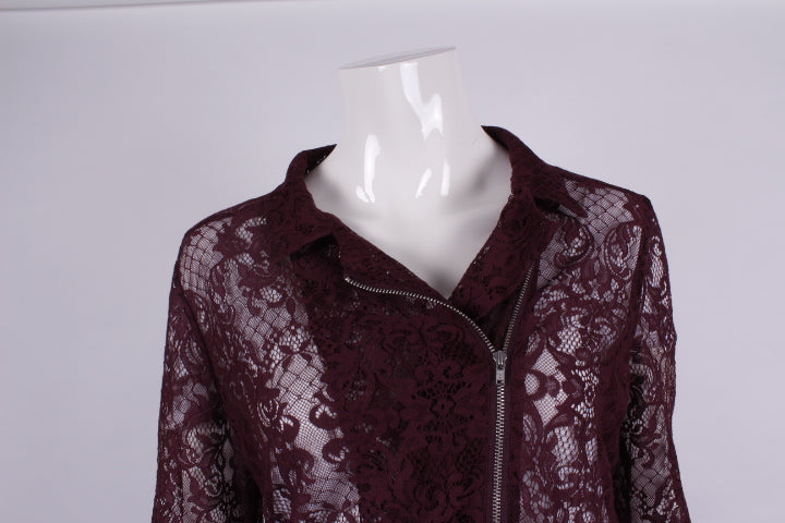 Jacke aus Spitze mit Reissverschluss