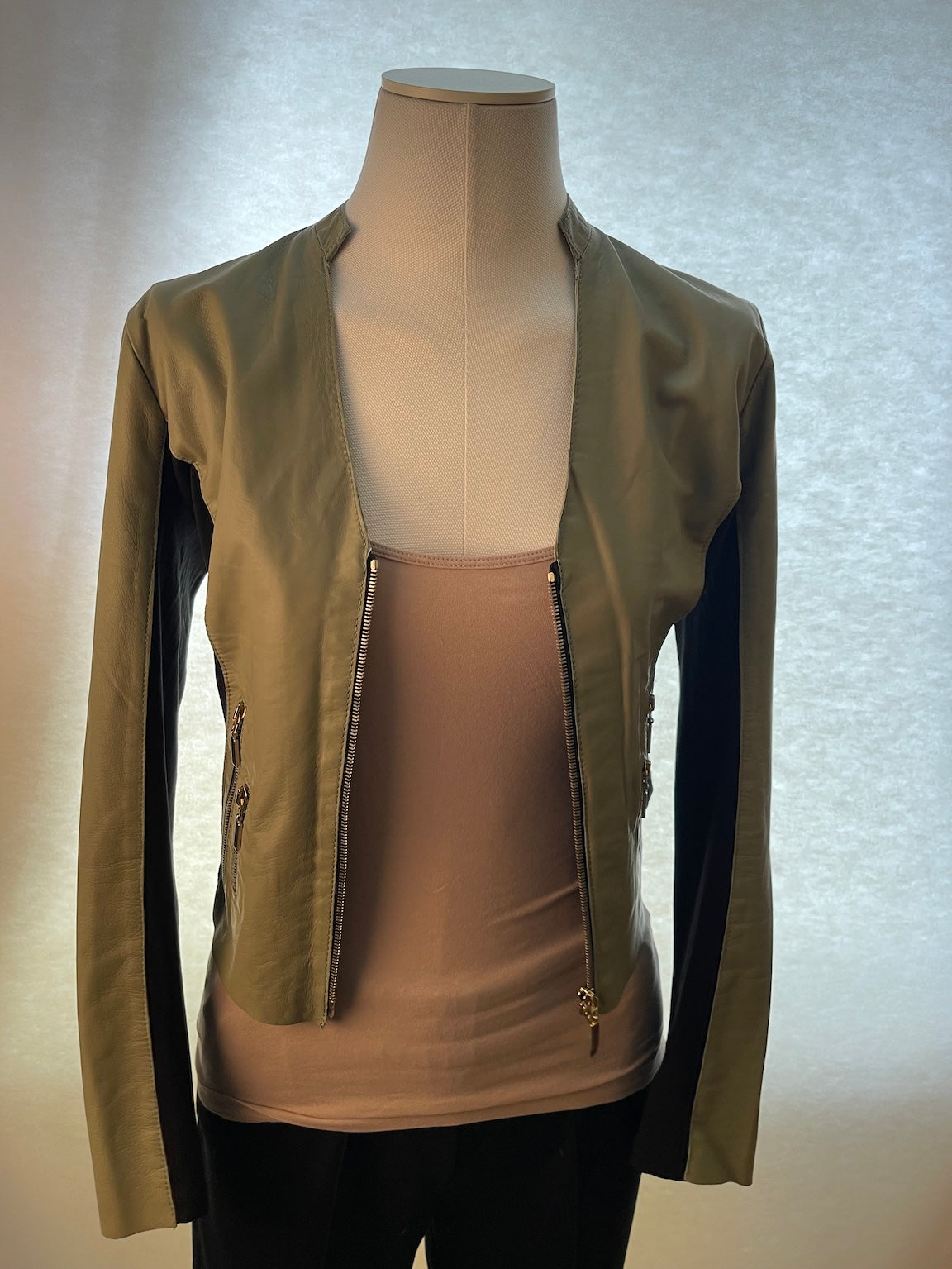Jacke Leder/Textil