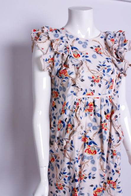 Minikleid ohne Ärmel mit Rüschen