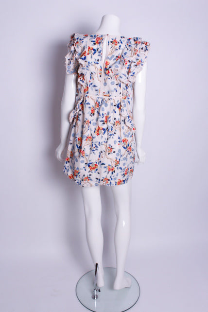 Minikleid ohne Ärmel mit Rüschen