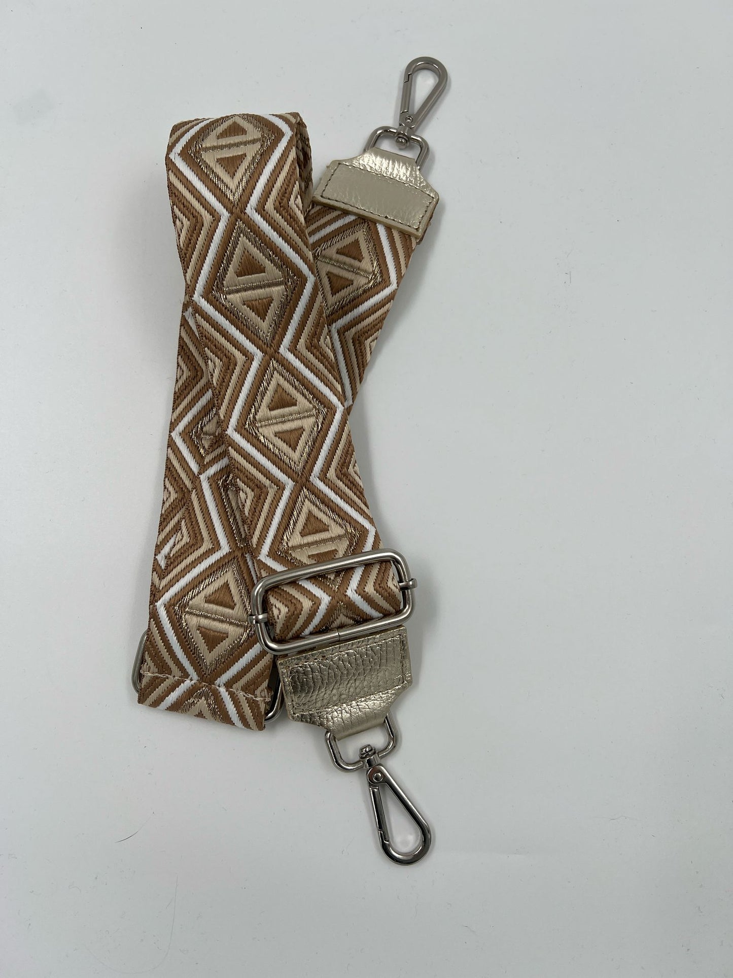 Bändel "Dreiecke" | Hardware silber