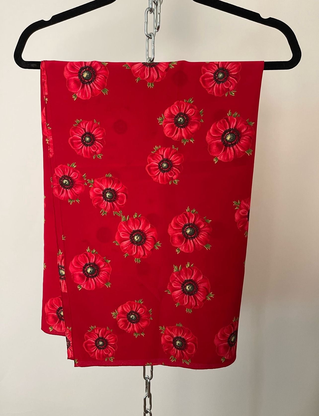 Schal / Foulard mit Blumen