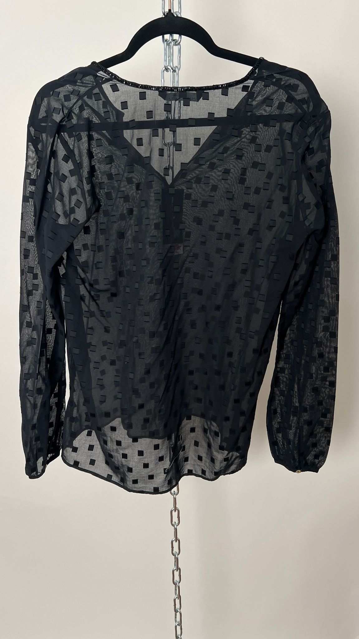 Bluse mit Viereck-Muster