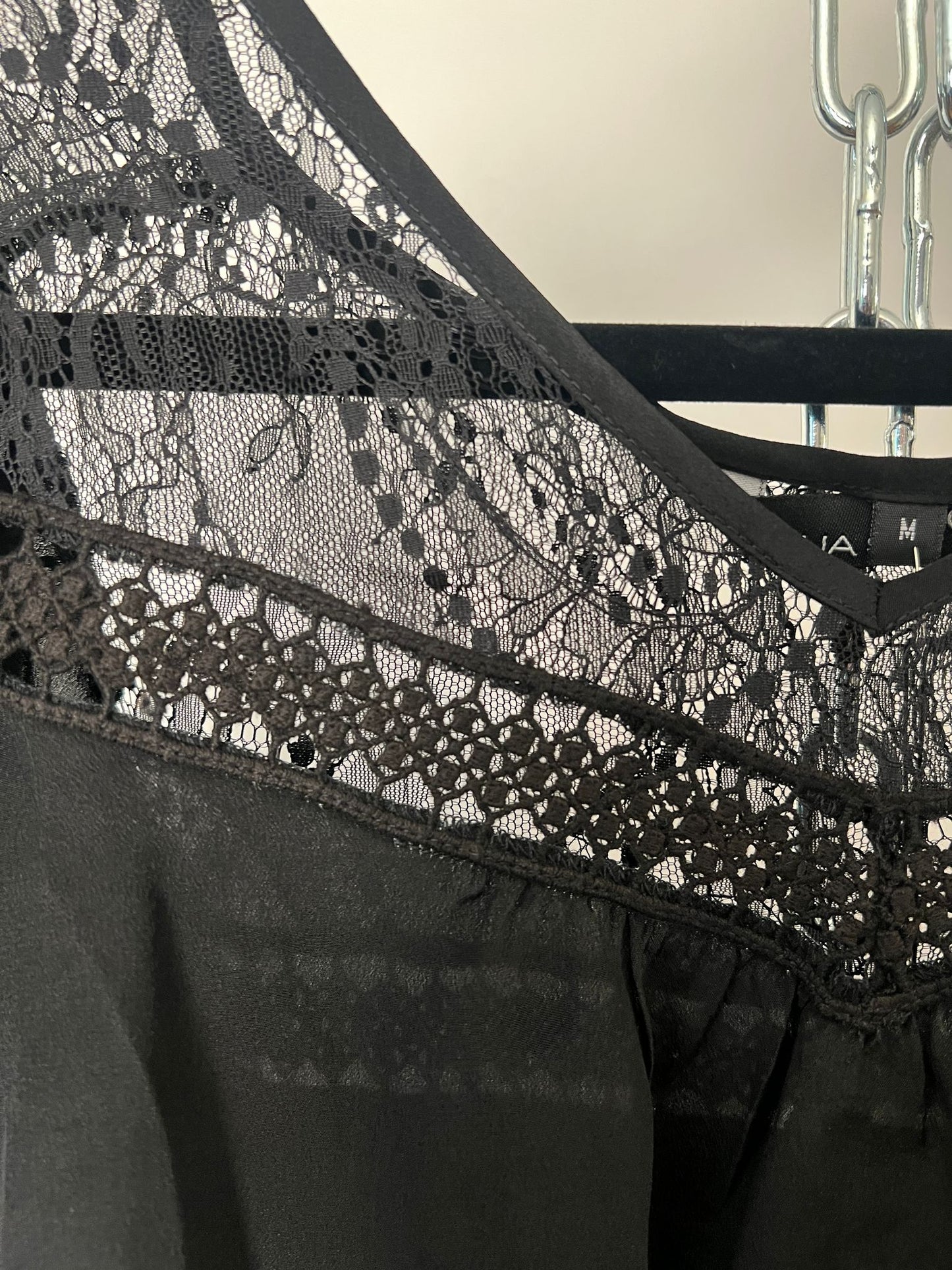 T-Shirt luftig mit Spitze