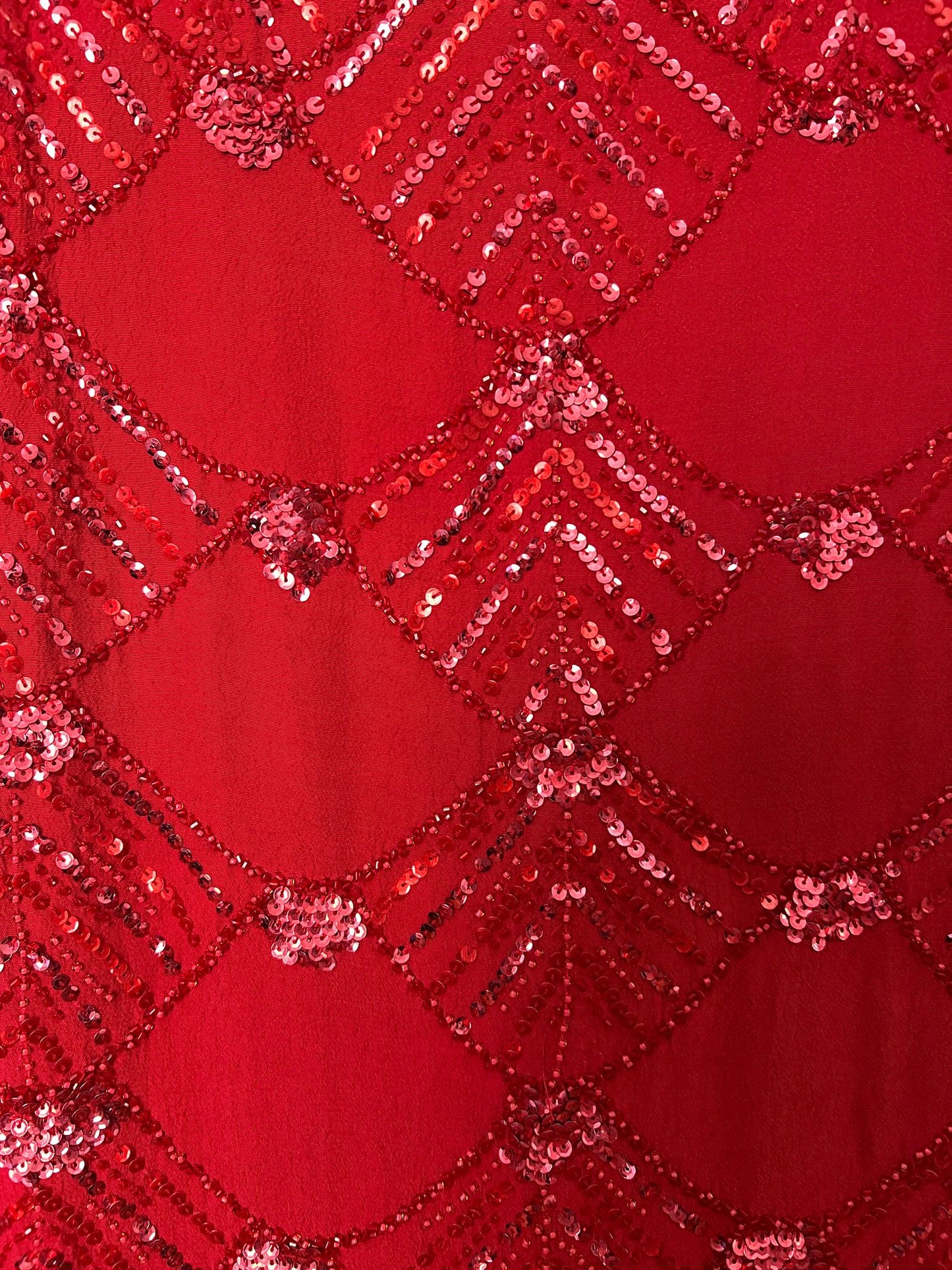 Pailletten-Kleid mit 3/4-Ärmeln
