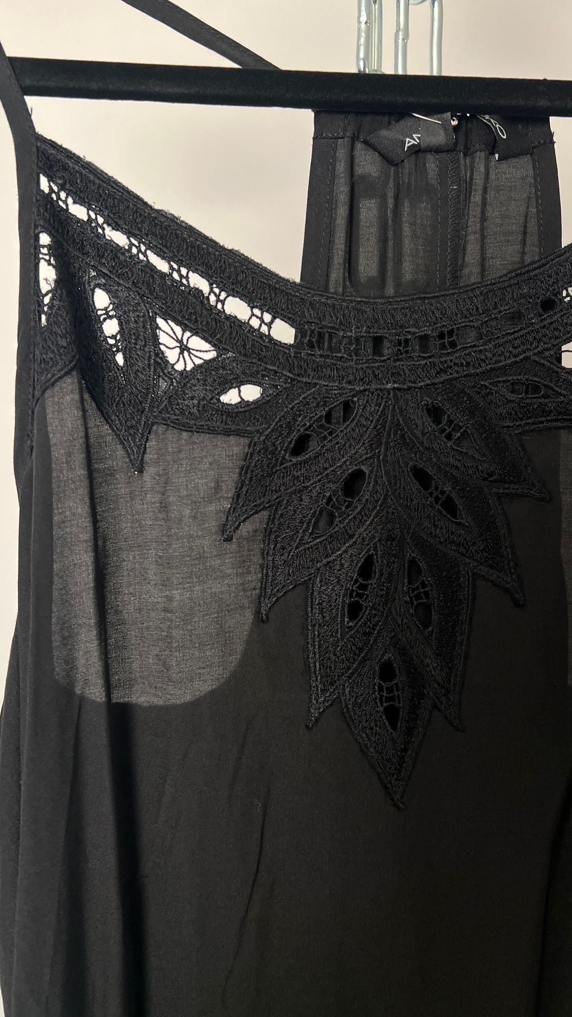 Kleid lang mit Spaghetti-Träger