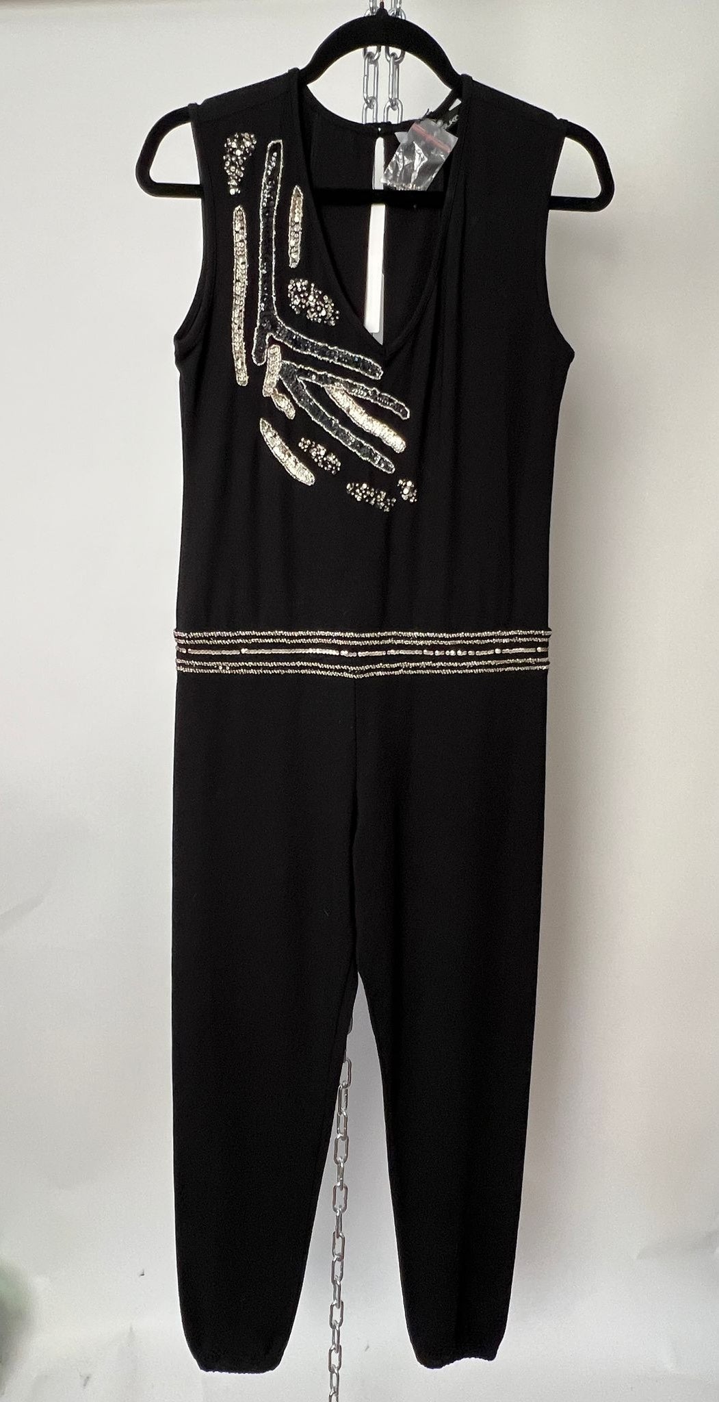 Jumpsuit mit Pailletten