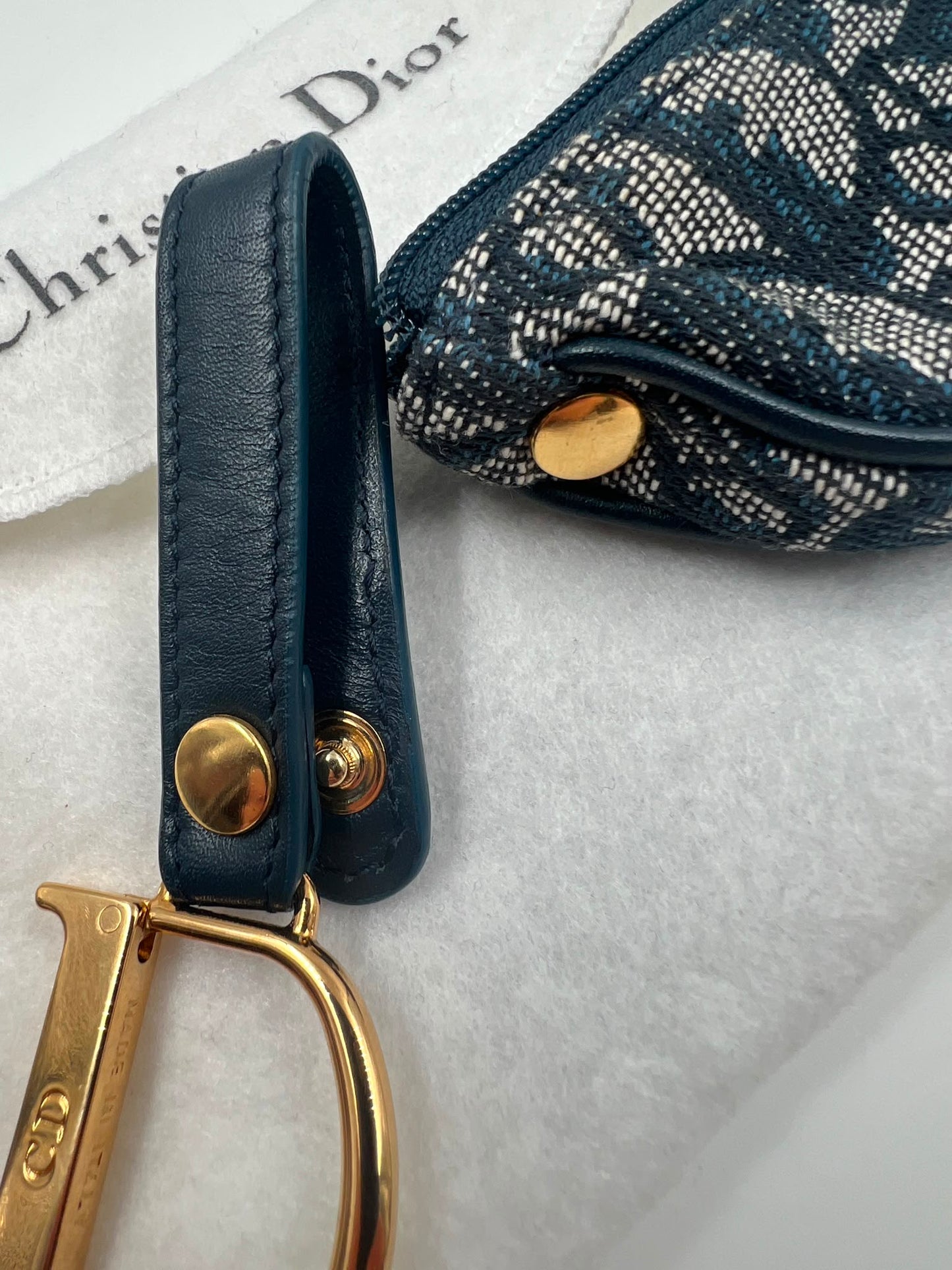 Dior Saddle Bag Logo Purse