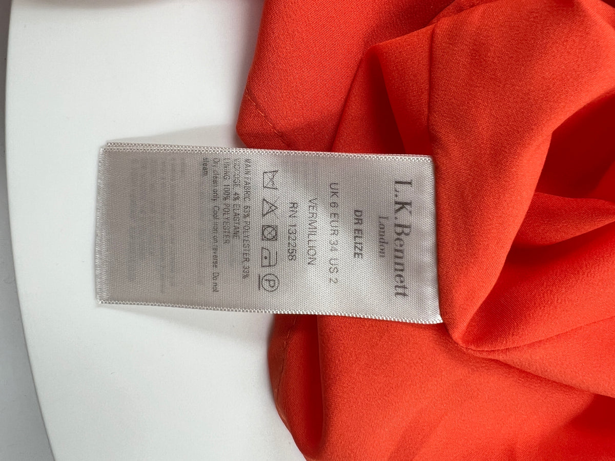 Kleid, L.K. Bennett, orange