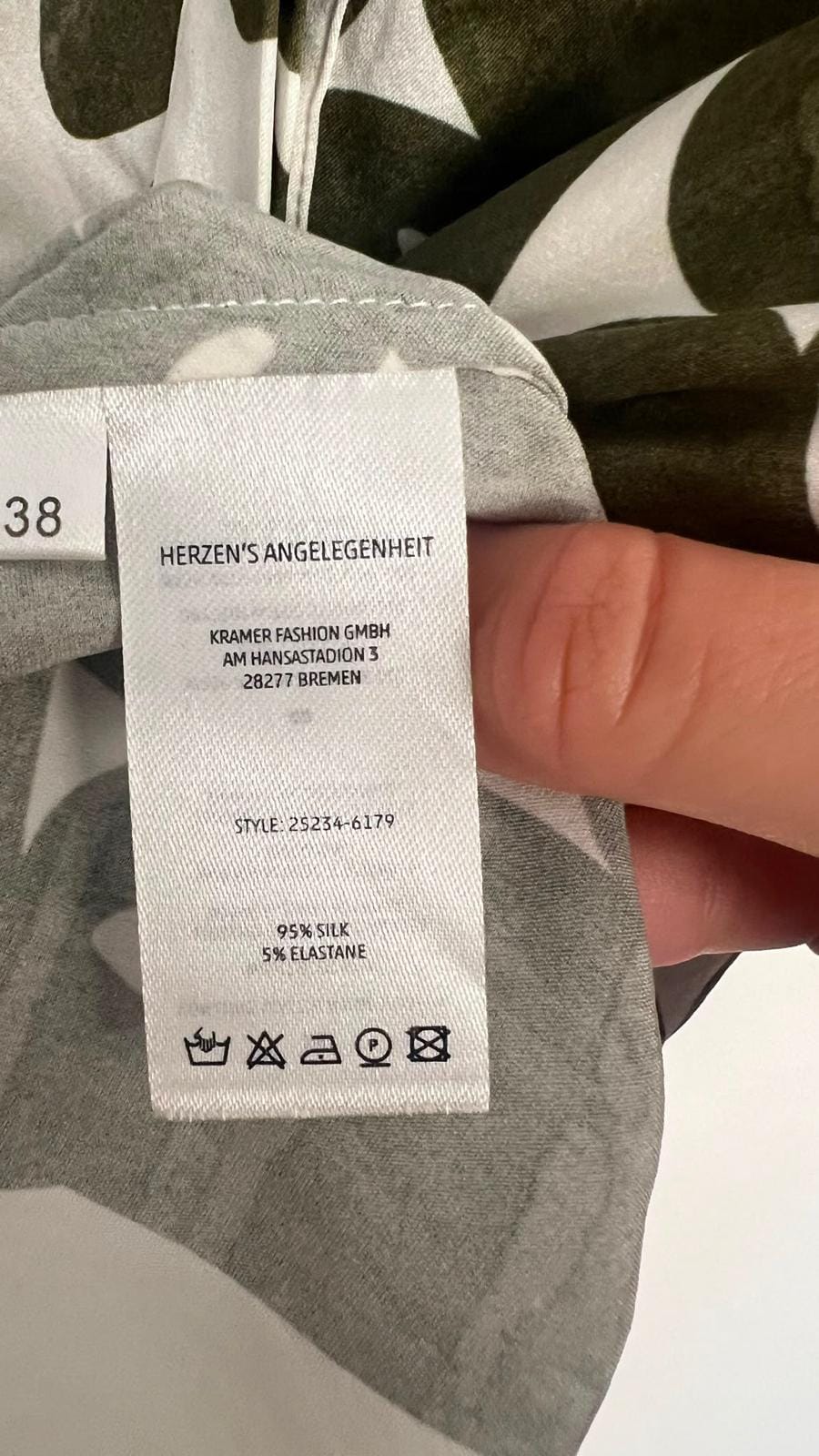 Bluse, Herzens Angelegenheit, grün, weiss