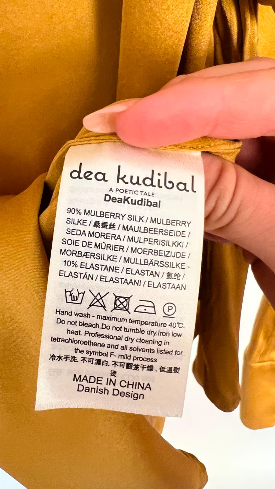 Bluse, Dea Kudibal, gold