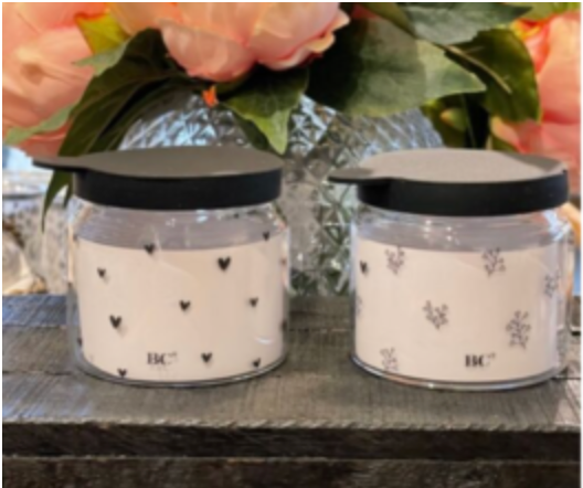 Vorratsgläser klein durchsichtig - 2-er set