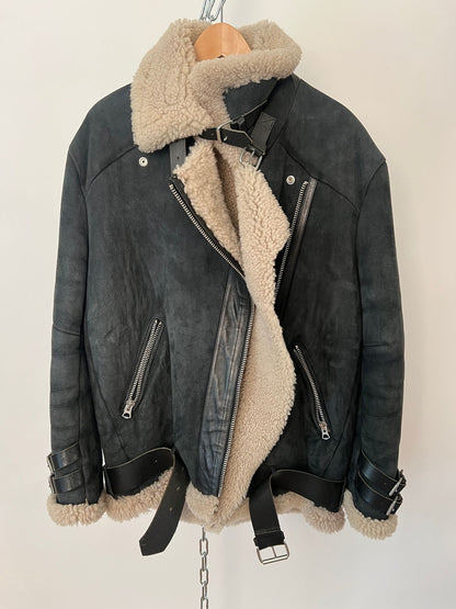 Lederjacke mit Pelzfutter