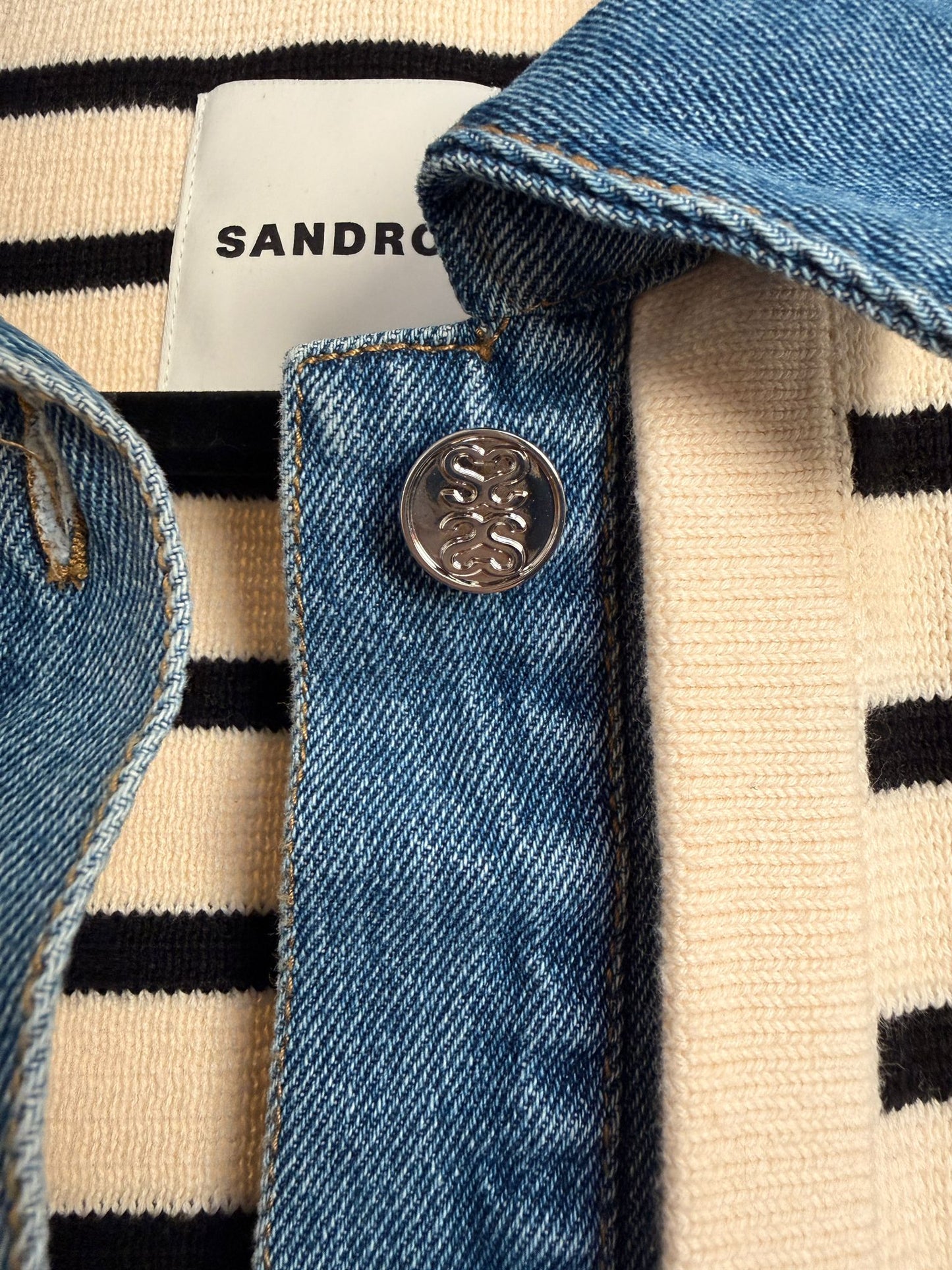 Cardi-Coat (Strick+Denim Jacke)