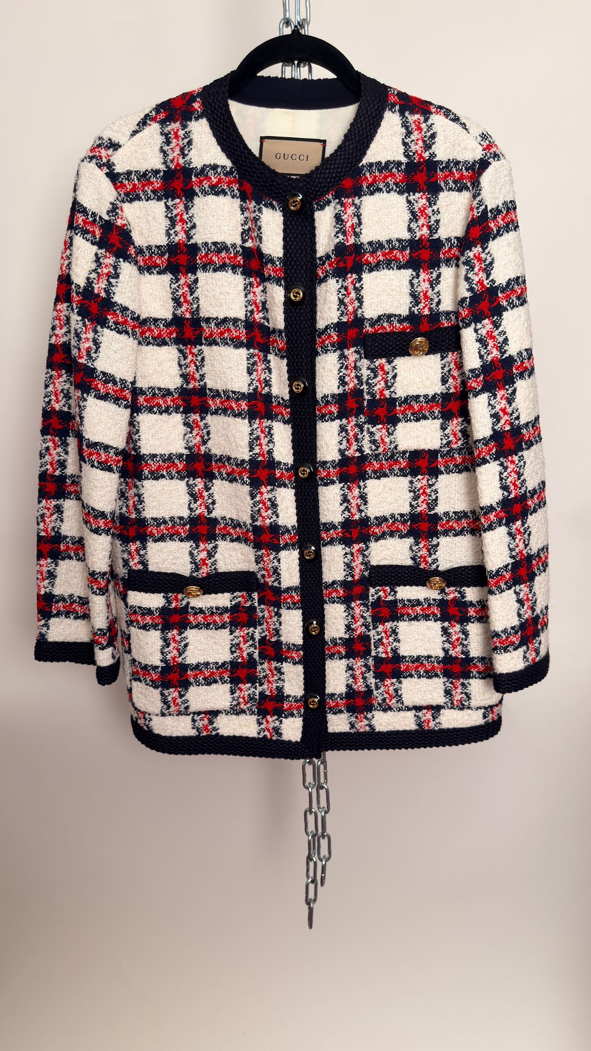 Tweed Jacke karriert