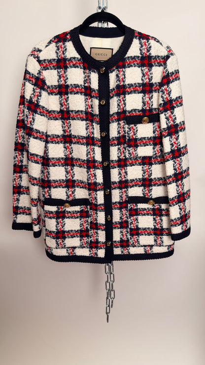 Tweed Jacke karriert