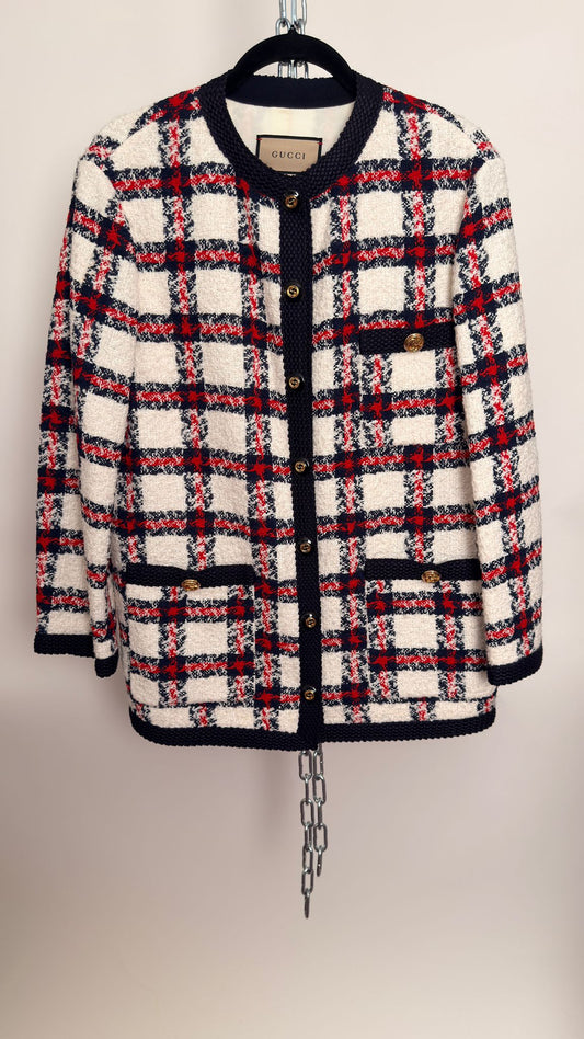 Tweed Jacke karriert