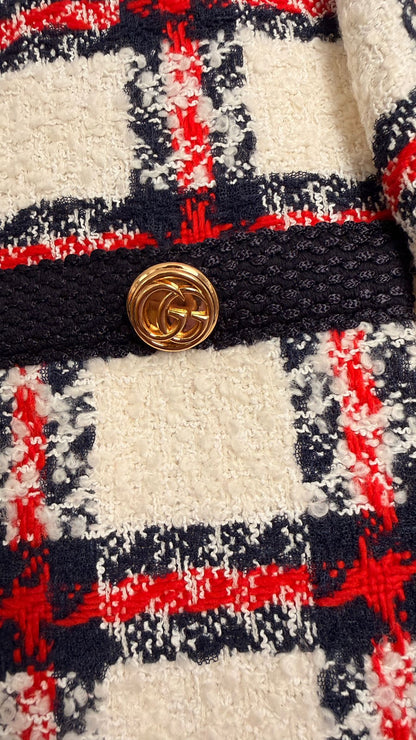Tweed Jacke karriert