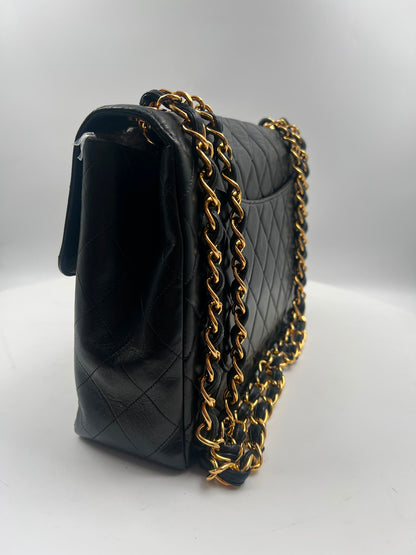 Chanel Single Flap Bag Jumbo schwarz vintage (1991-1994)