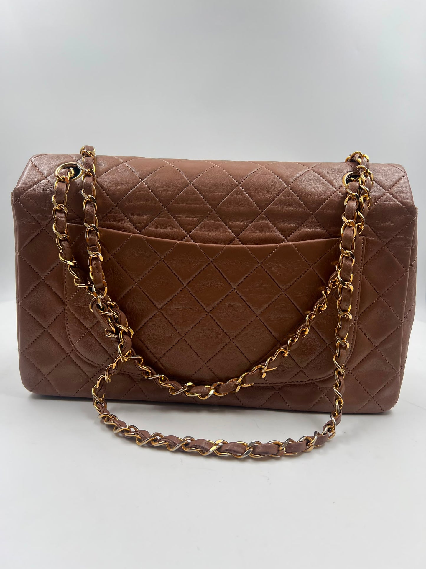 Chanel Classic Single Flap Bag Medium beige (1988-1991)