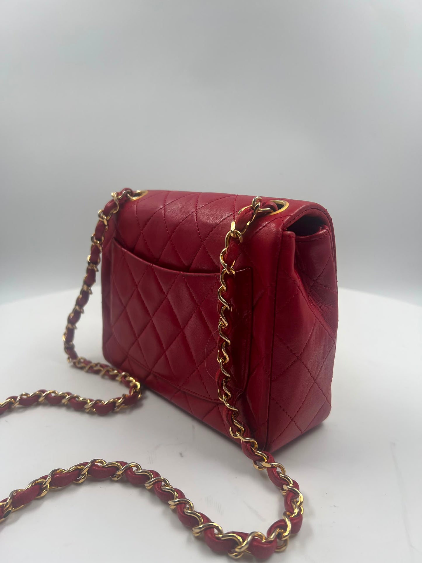 Chanel Classic Single Flap Mini Square rot (2003-2004)