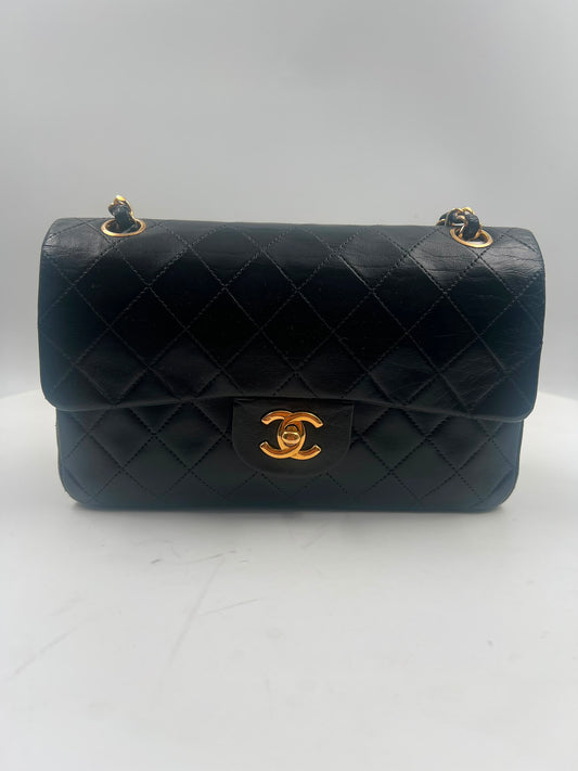 Chanel Double Flap Bag Small schwarz (1986-1988)