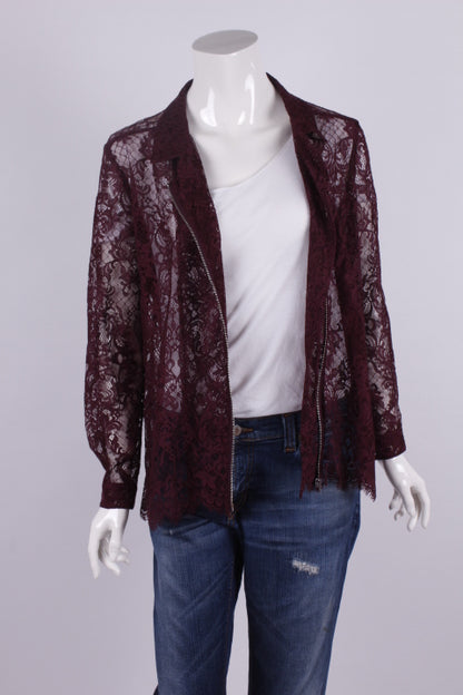 Jacke aus Spitze mit Reissverschluss