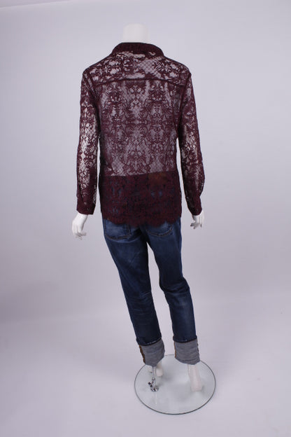 Jacke aus Spitze mit Reissverschluss