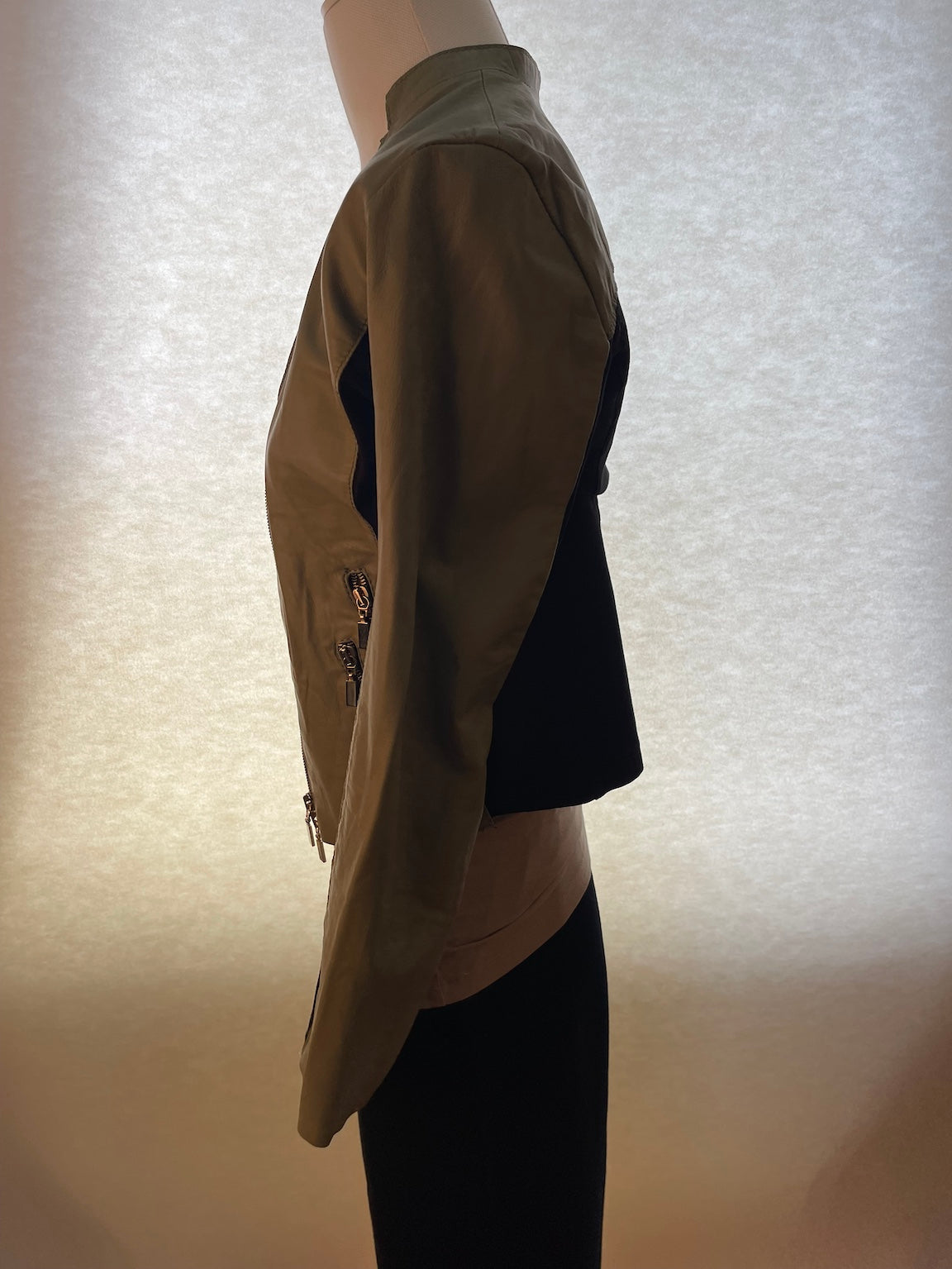 Jacke Leder/Textil