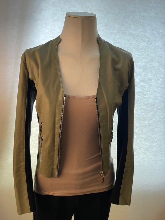 Jacke Leder/Textil