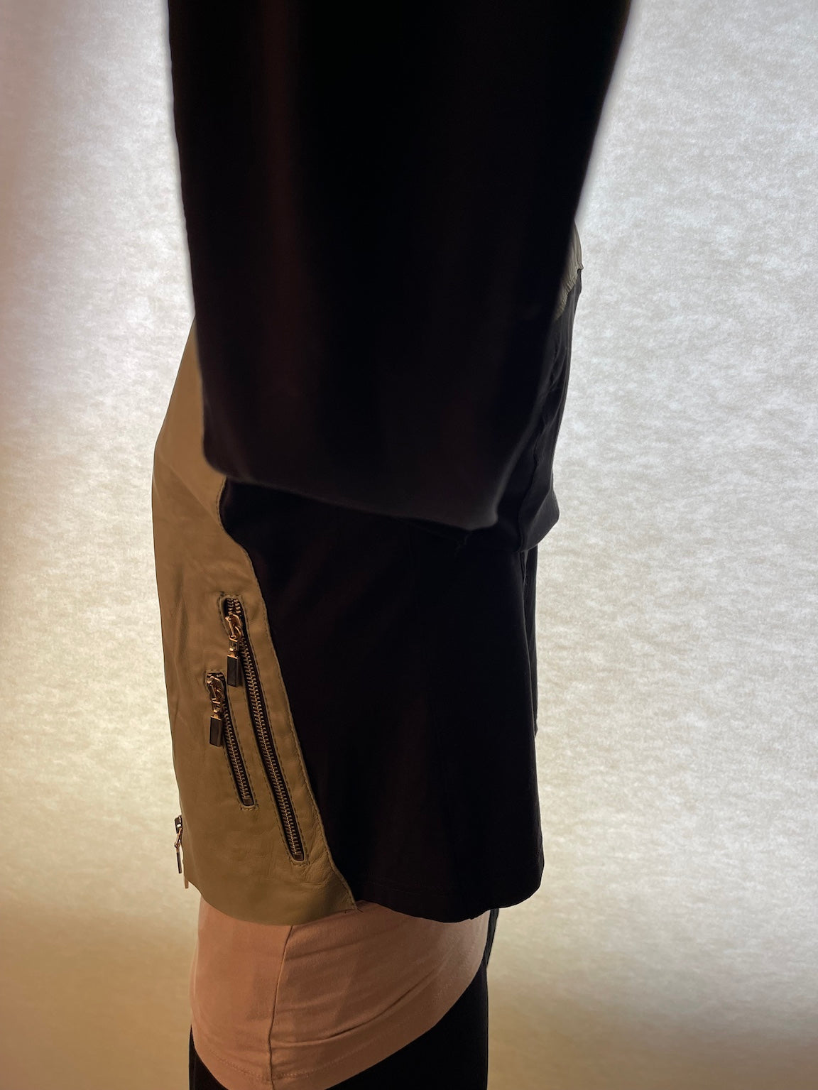 Jacke Leder/Textil