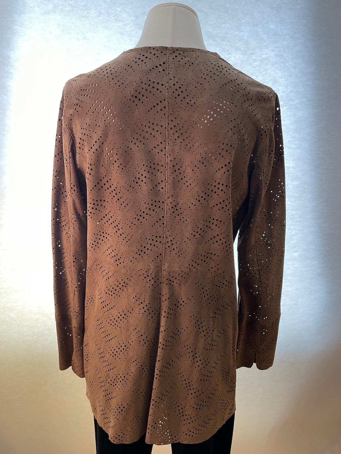Lederjacke gelocht