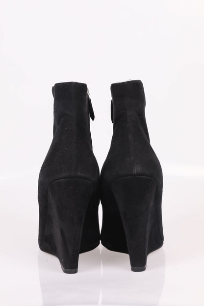 Ankle Wedge Boots, Absatz: 12cm