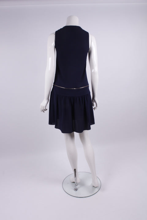 Trägerkleid mit Reisverschluss