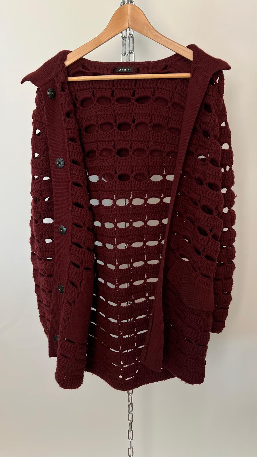 Strickjack mit Kapuze