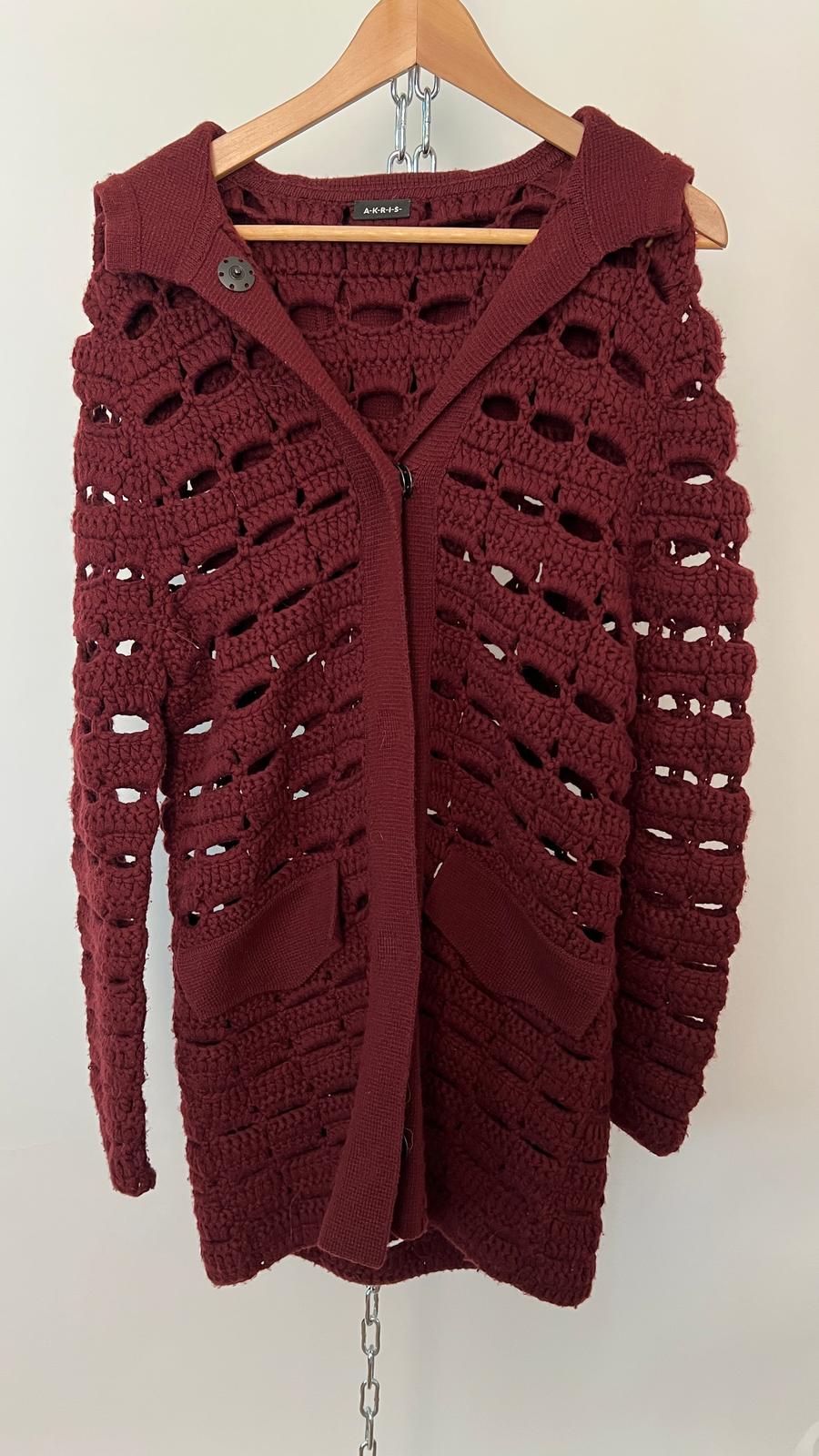 Strickjack mit Kapuze