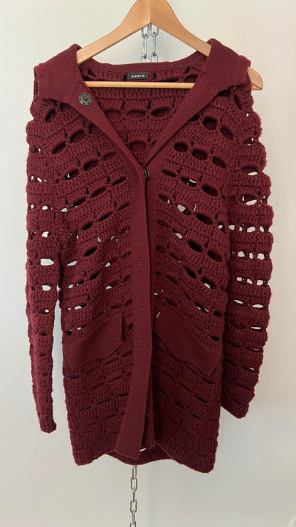 Strickjack mit Kapuze