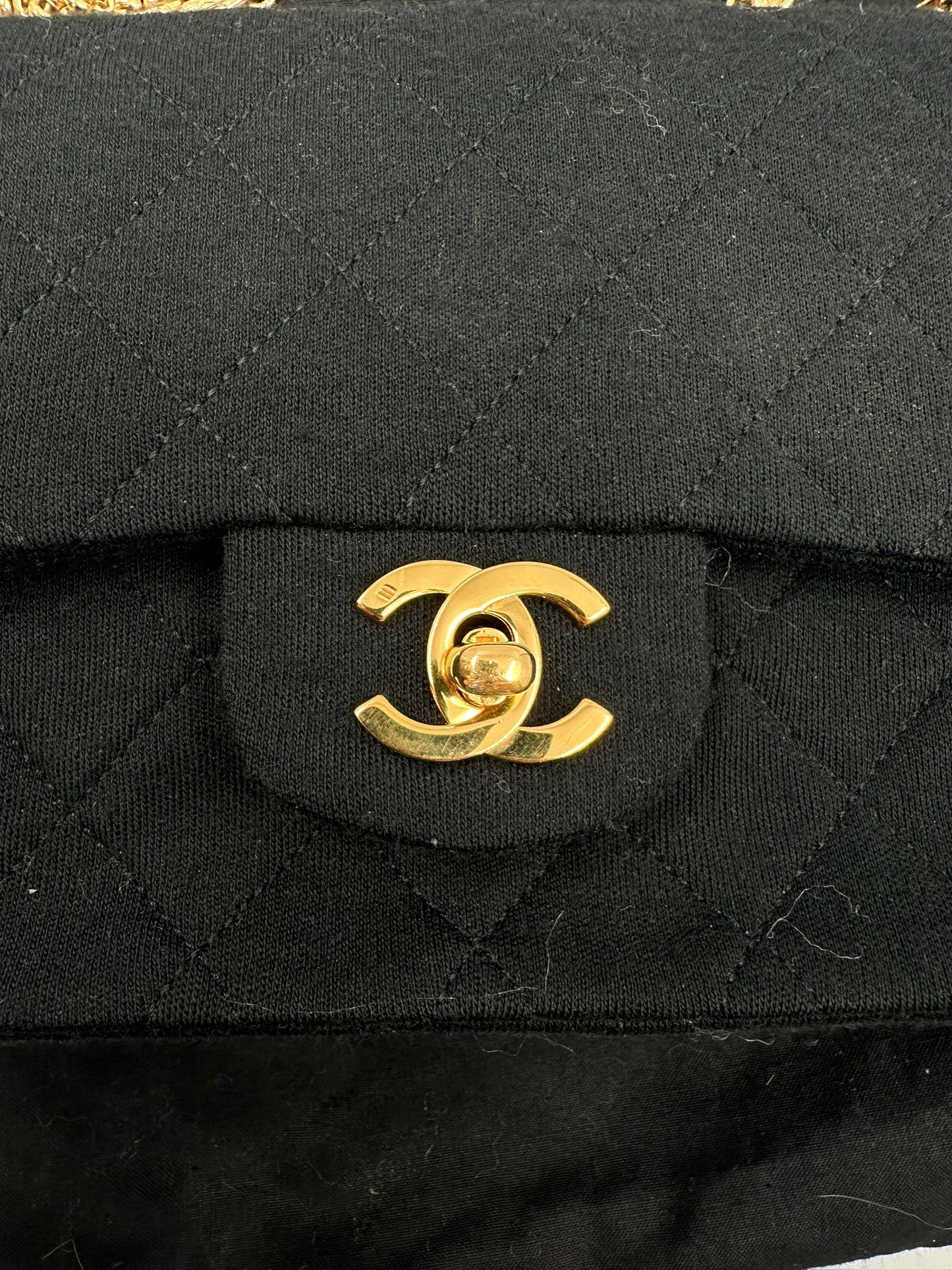 Chanel Classic Double Flap Bag “Jersey” vintage