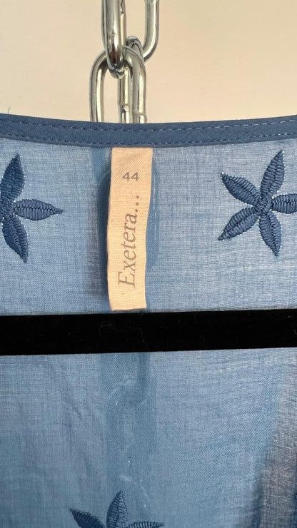 Kleid mit Spitze, Exetera, blau