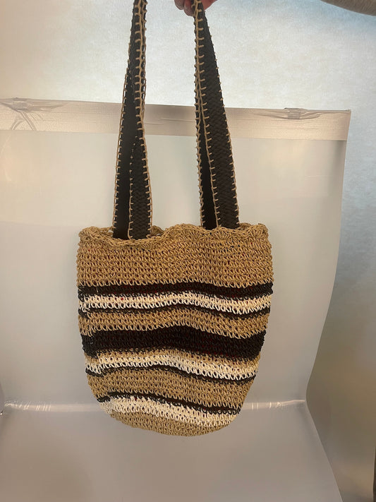 Strandtasche mit Leder