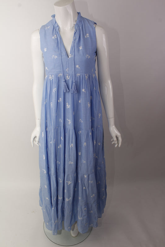 Sommerkleid ohne Ärmel lang