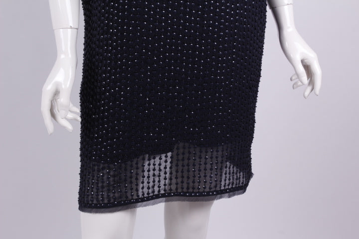 Midikleid mit Ärmeln und Pailletten