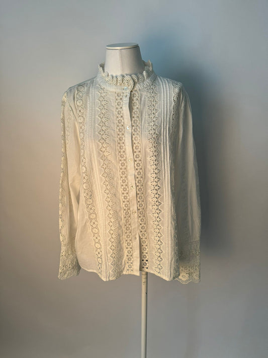 Bluse mit Spitzen