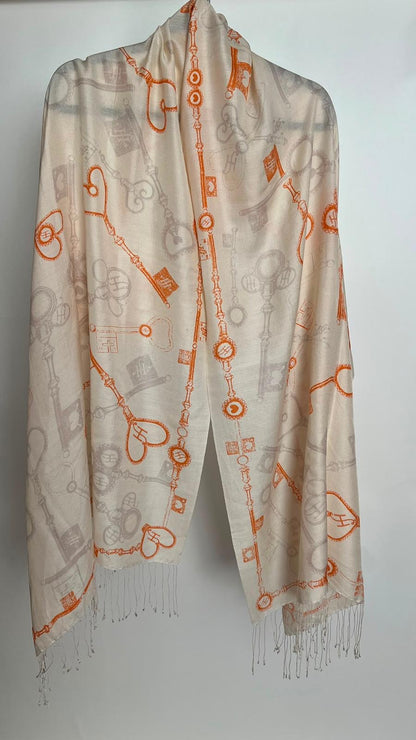 Schal, Friendly Huntings, off-white