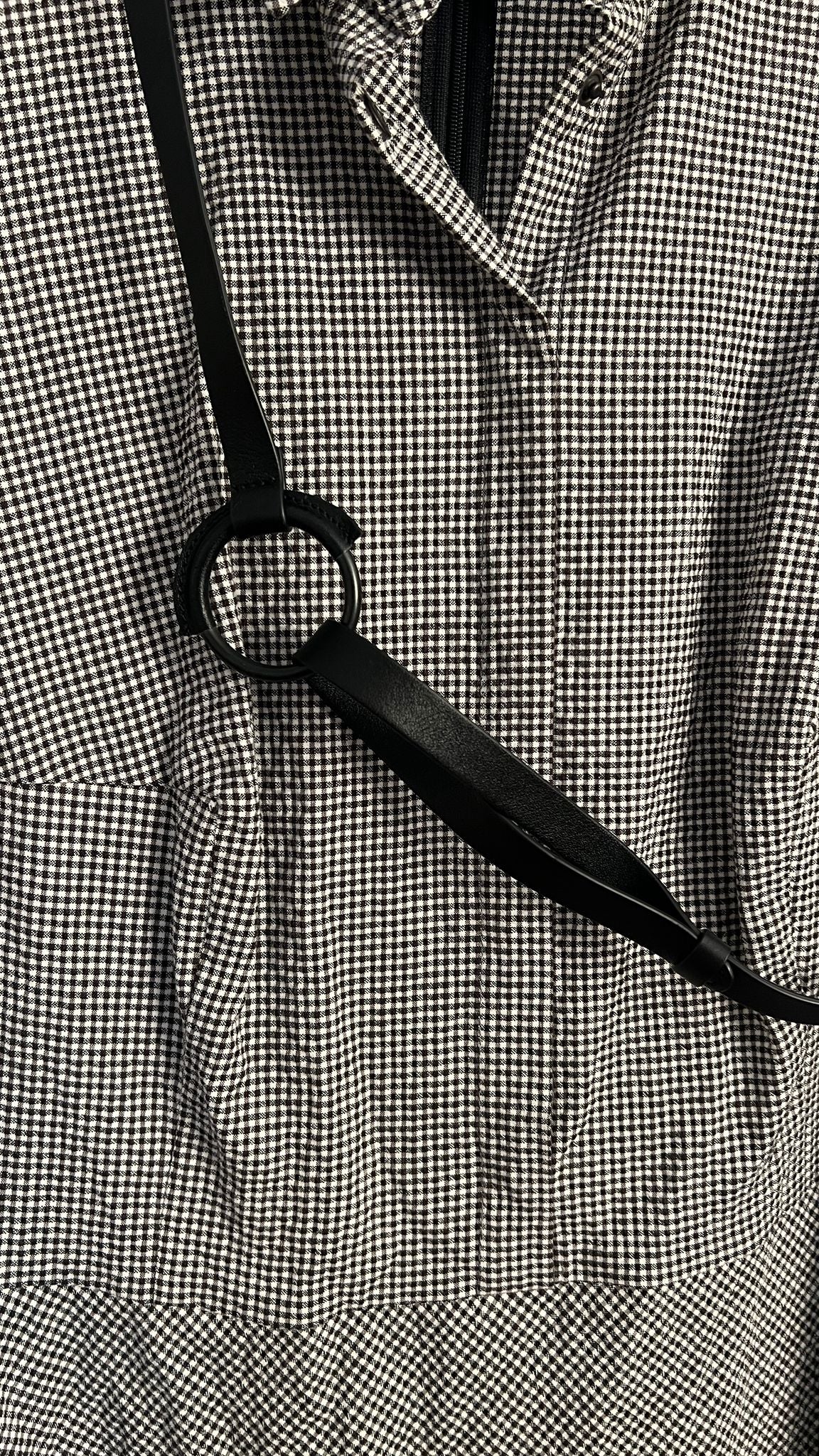 Karo-Kleid mit Gürtel