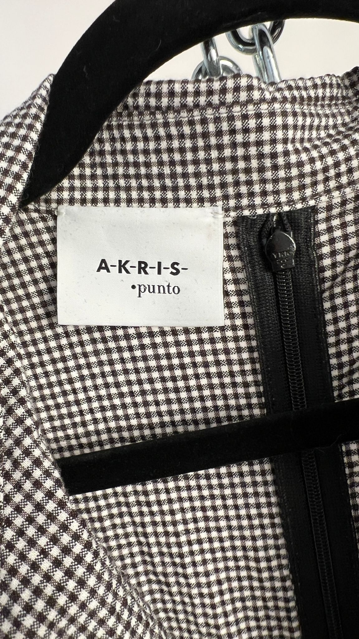 Karo-Kleid mit Gürtel