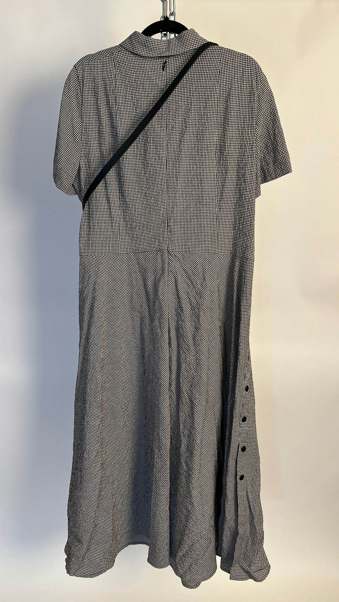 Karo-Kleid mit Gürtel