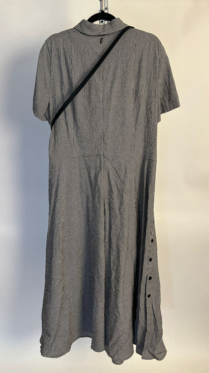 Karo-Kleid mit Gürtel